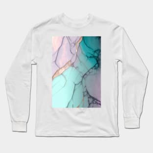 Neutral Heal - Abstract Alcohol Ink Resin Art Long Sleeve T-Shirt